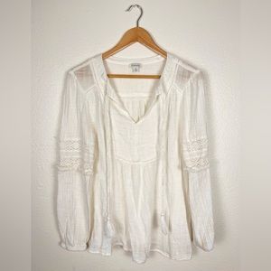 Sundance Boho Flowy Long Sleeve Size Medium